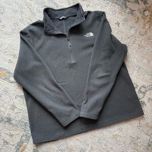 The North Face Men's Charcoal Zip-Up Sweatshirt Pullover